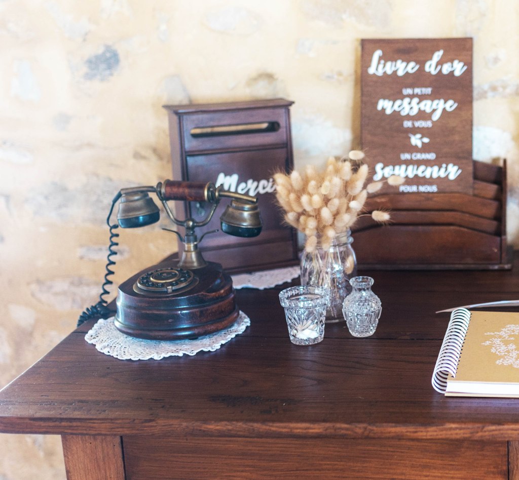 urne boite à lettres mobilier déco reception mariage