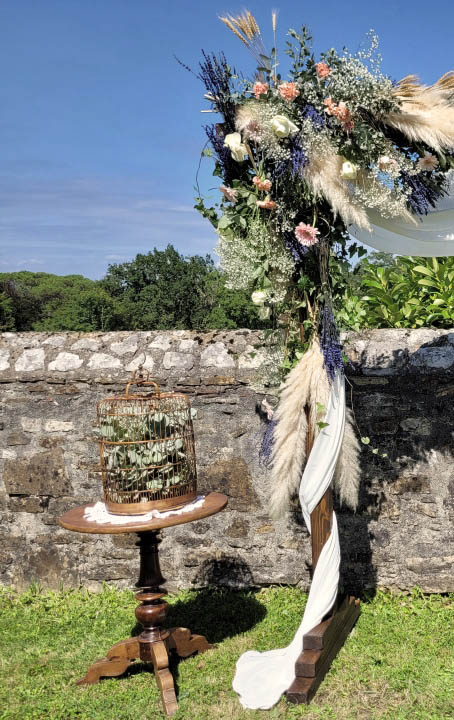 cage oiseau bois déco mariage reception