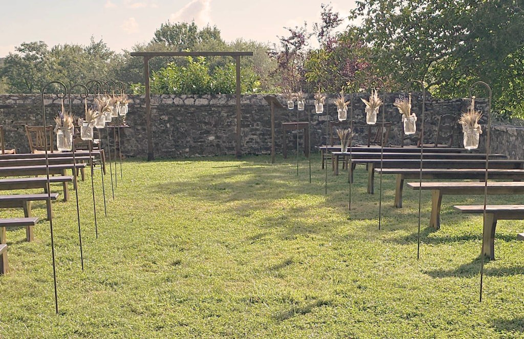 crochet de berger déco reception mariage