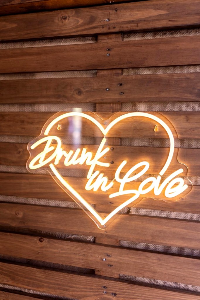 drunk love lumineux déco reception mariage