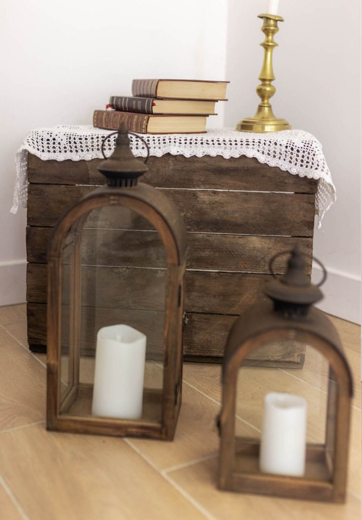 lanternes bougies led déco reception mariage