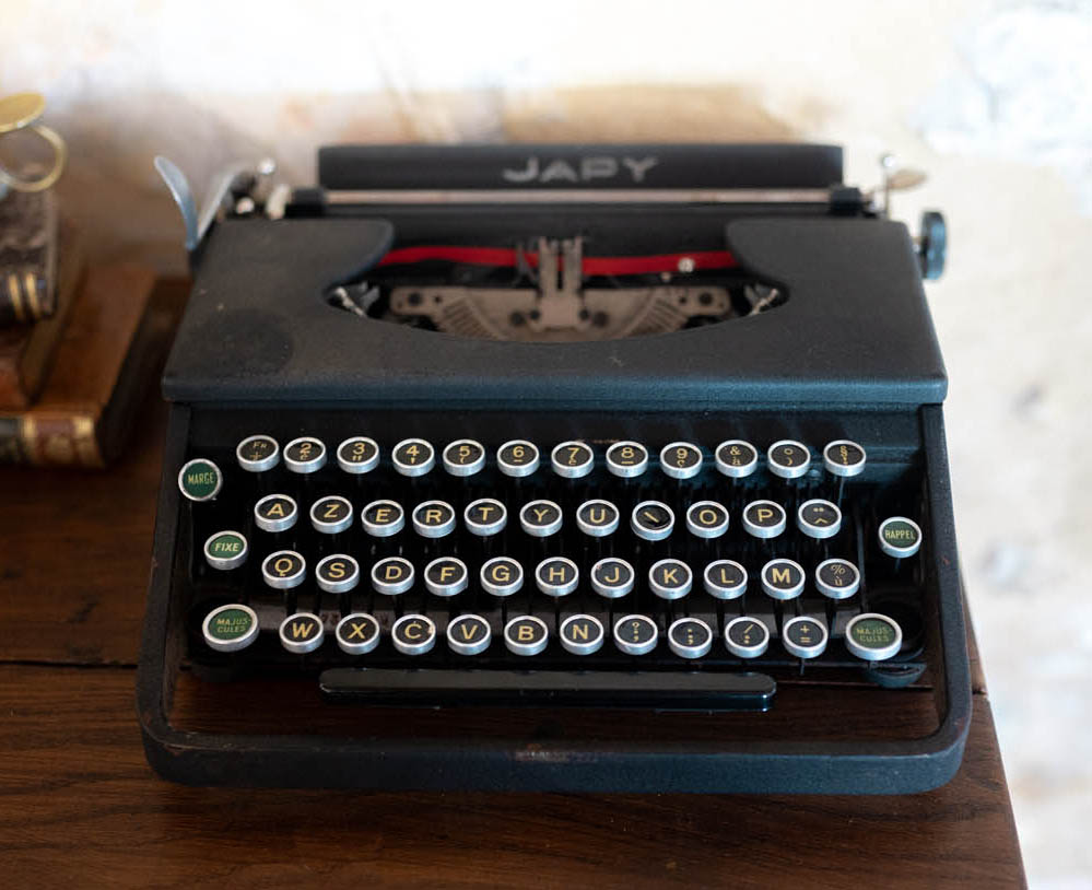 machine a ecrire ancienne deco reception mariage