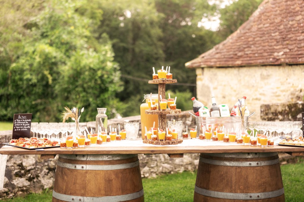 planche de présentation cocktail mobilier déco reception mariage