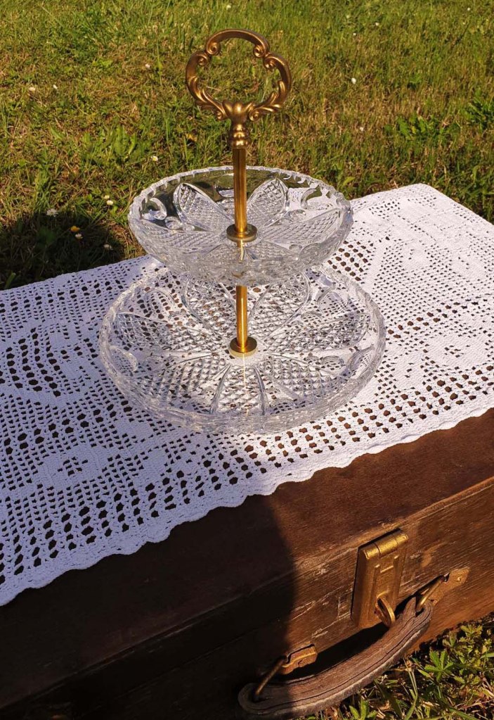 présentoir cristal vaisselle mariage réception