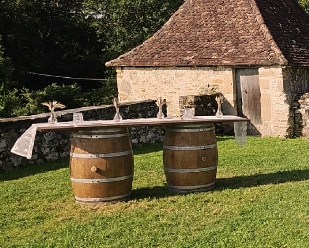 tonneau mobilier déco reception mariage