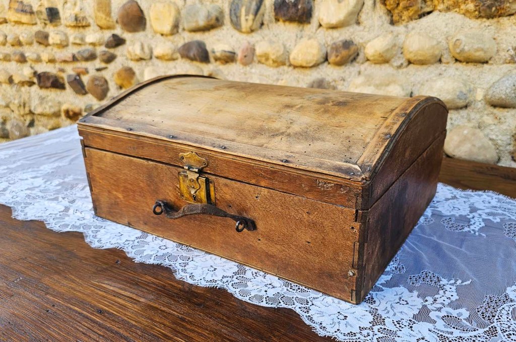 valise urne bois deco reception mariage