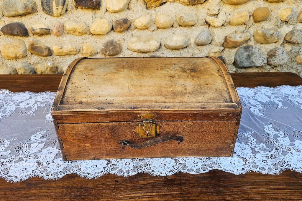 valise urne bois deco reception mariage