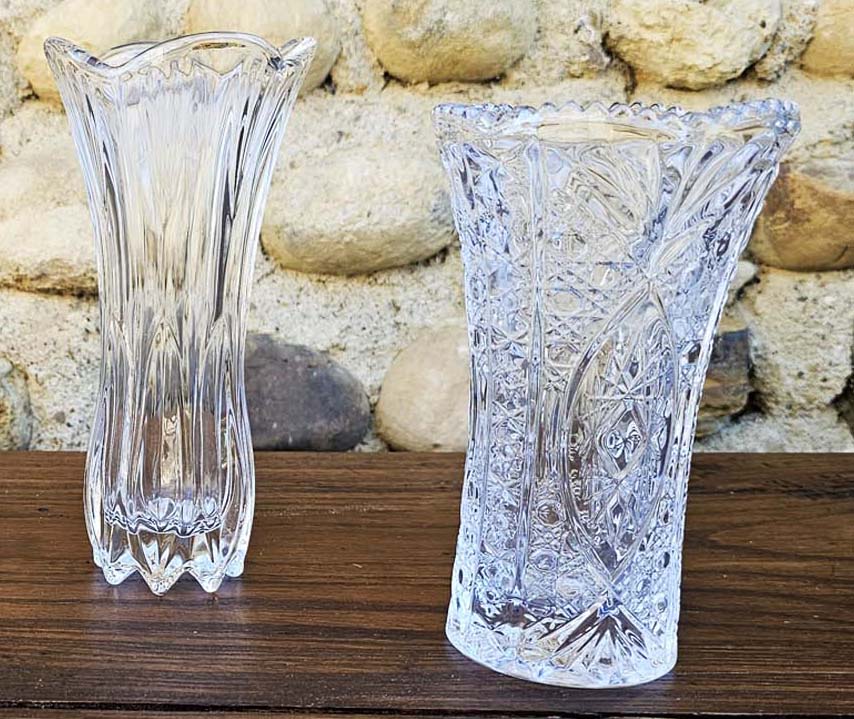 vase cristal déco reception mariage
