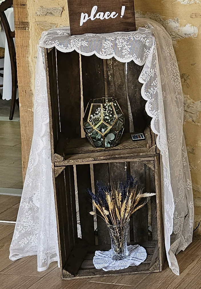 voilage déco reception mariage